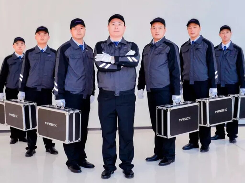 Magick Laser's professional global technical support team. Our 100+ certified technicians provide 24/7 rapid-response service in over 10 languages.