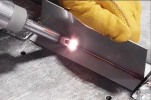 Handheld laser welding stainless steel plate for precision metal fabrication